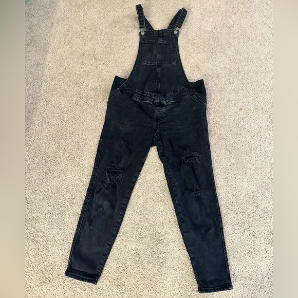 Old Navy Black Maternity Overalls - Picture 1 of 5